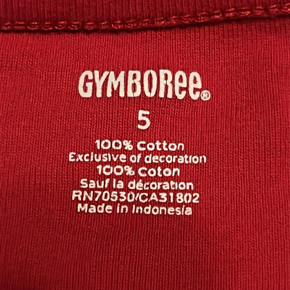 Red Kids Shirts with Festive Designs 5